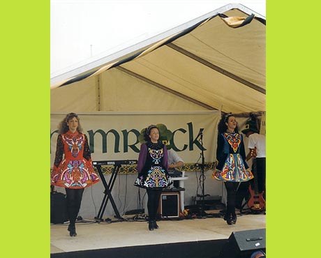 dancers on the outdoor stage